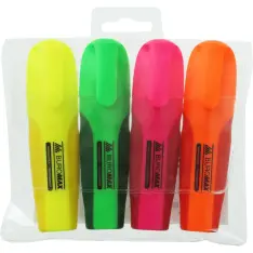 Набір із 4-х текстових маркерів Buromax Neon 2-4 мм BM.8904-84