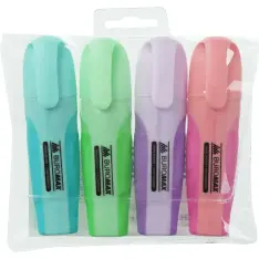 Набір із 4-х текстових маркерів Buromax Pastel 2-4 мм BM.8905-94