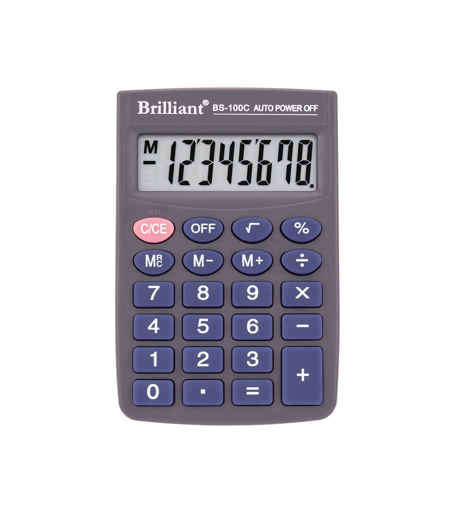Калькулятор Brilliant кишеньковий 8 розрядів BS-100C