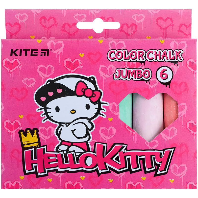 Крейда кольорова Kite Jumbo Hello Kitty 6 кольорів HK21-073