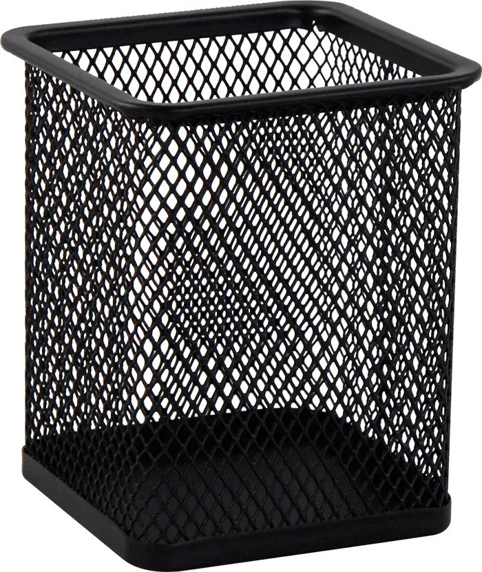 Підставка для ручок металева квадратна Buromax чорна BM.6201-01