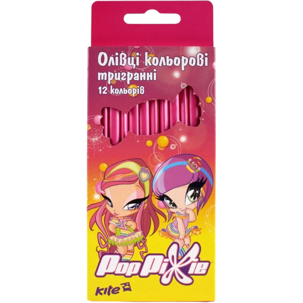 Олівці кольорові Kite Pop Pixie PP14-057K, 12 кольорів