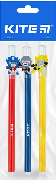 Набір гелевих ручок пиши-стирай Kite Transformers 3 штуки Синіх (TF22-352/03/P)