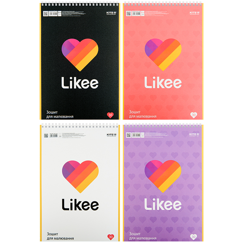 Альбом для малювання Kite Likee LK22-243, 30 аркушів
