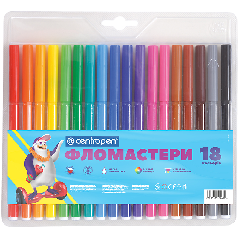 Фломастери Cenropen набір 18 шт 7790/18 ТП