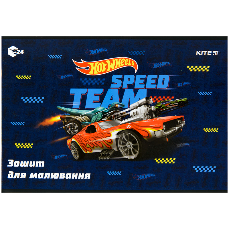 Альбом для малювання Kite Hot Wheels HW22-242, 24 аркуша. Фото 6