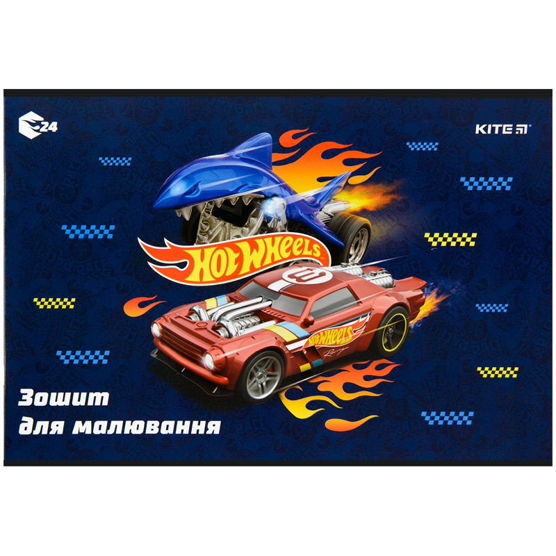 Альбом для малювання Kite Hot Wheels HW22-242, 24 аркуша. Фото 8