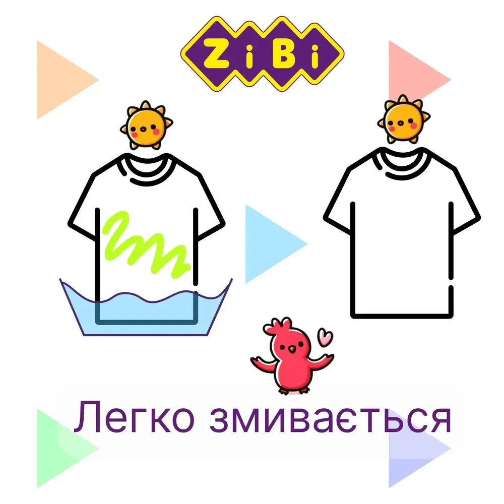 Фломастери Zibi JUMBO 6 кольорів BABY Line ZB.2806. Фото 5