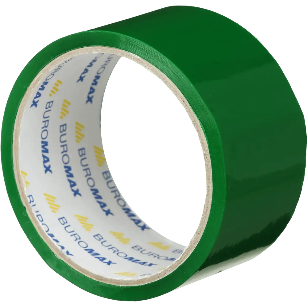 Клейка стрічка пакувальна 48 мм x 35 м Buromax зелена BM.7007-04