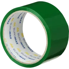 Клейка стрічка пакувальна 48 мм x 35 м Buromax зелена BM.7007-04