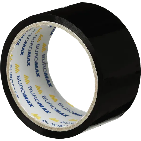 Клейка стрічка пакувальна 48 мм x 35 м Buromax чорна BM.7007-01