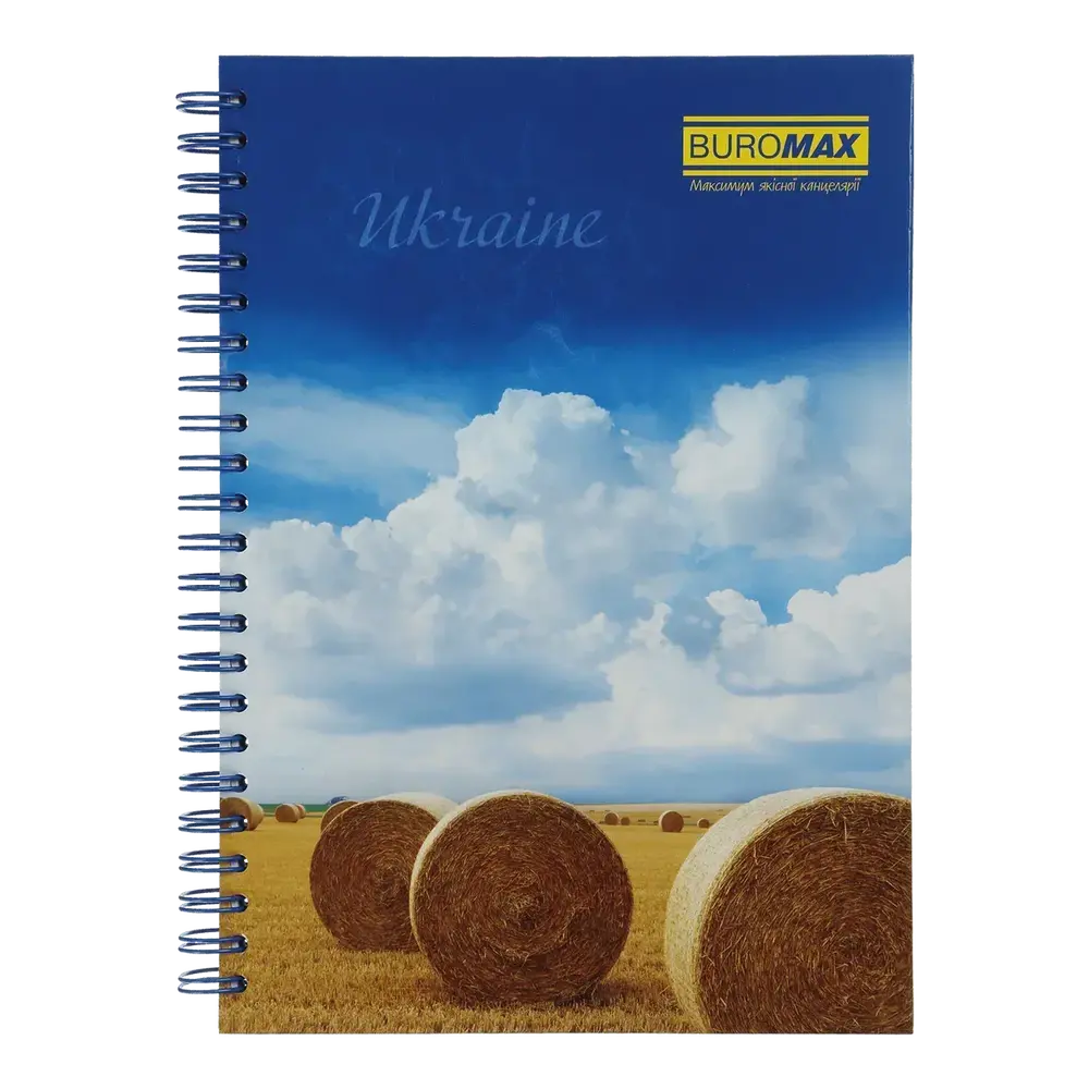 Блокнот на пружині збоку Buromax My Country A5 96 аркушів в клітинку асорті дизайни BM.2412. Фото 3