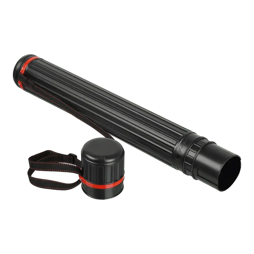 Тубус для ватману Buromax пластиковий телескопічний чорний BM.9900. Фото 2