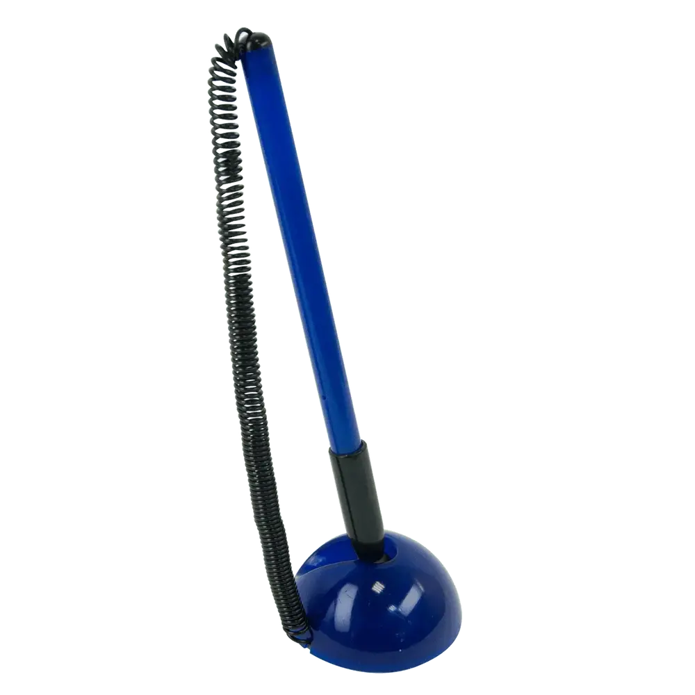 Ручка кулькова на підставці Buromax Blue DeskPen 0.7 мм синє чорнило BM.8141-01
