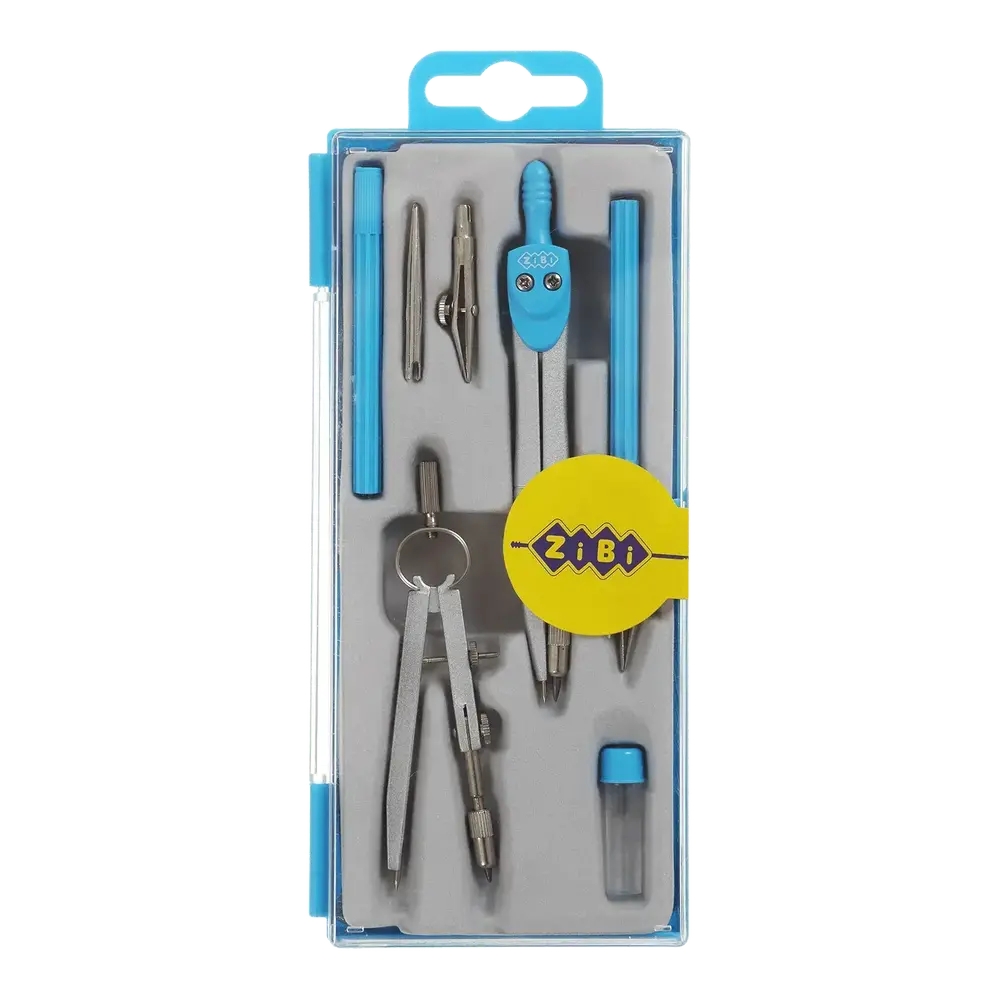 Готовальня ZiBi Basis 7 предметів блакитна KIDS Line ZB.5306BS-14