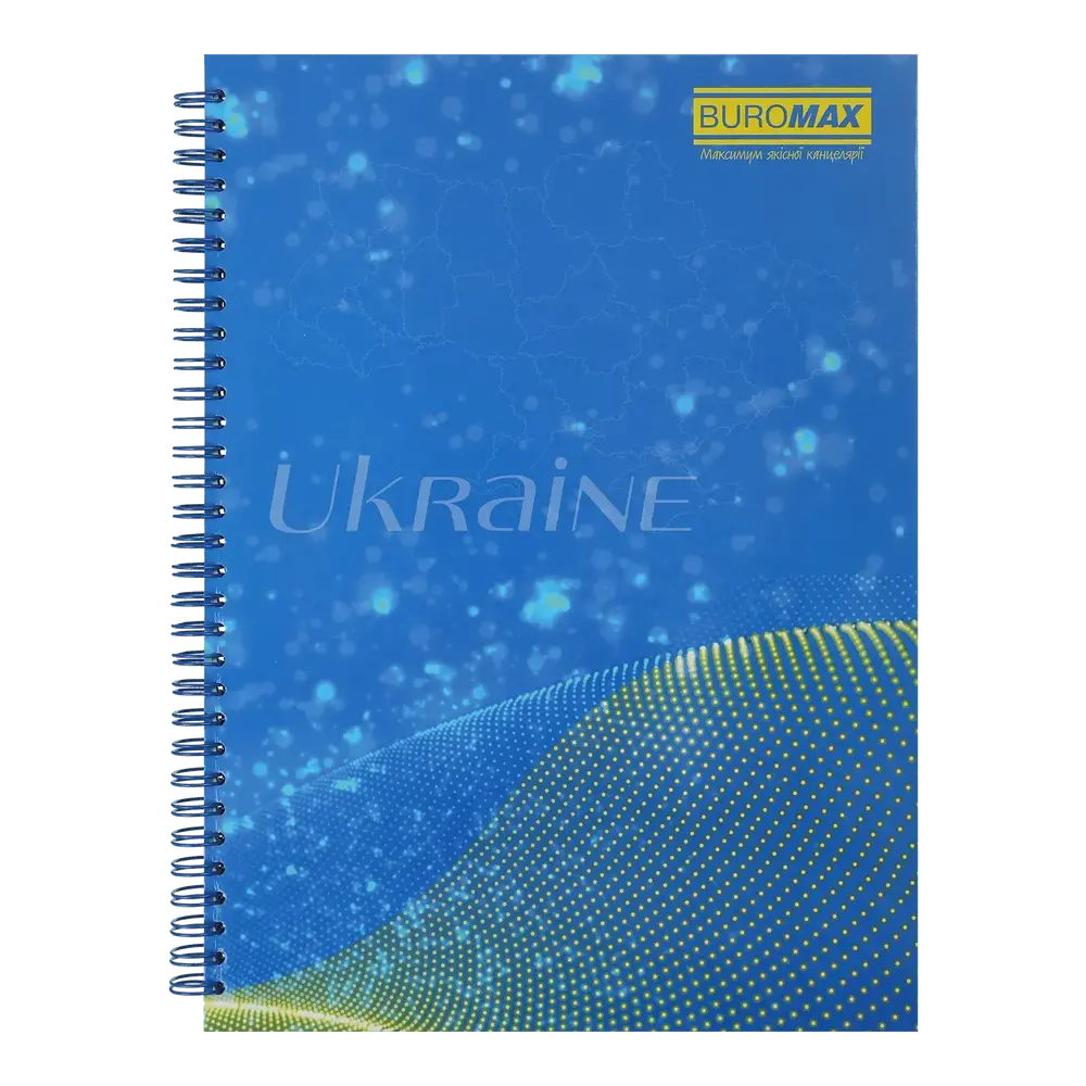 Блокнот на пружині збоку Buromax My Country A4 96 аркушів в клітинку асорті дизайни BM.2432. Фото 5