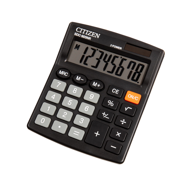 Калькулятор Citizen 8 розрядів SDC-805NR