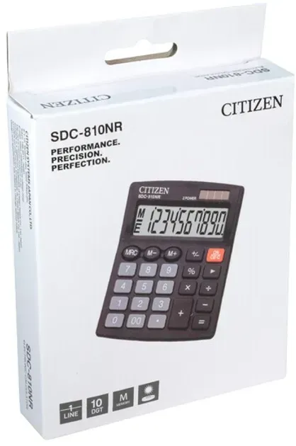 Калькулятор Citizen 10 розрядів SDC-810NR. Фото 4