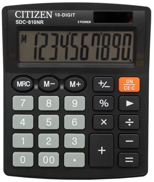 Калькулятор Citizen 10 розрядів SDC-810NR