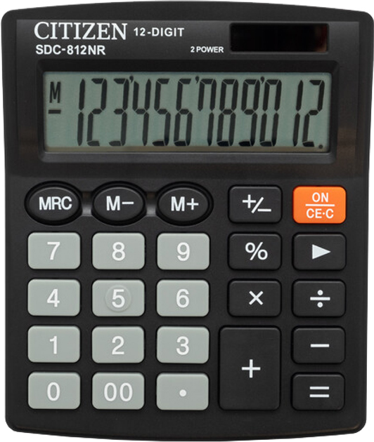 Калькулятор Citizen 12 розрядів SDC-812NR