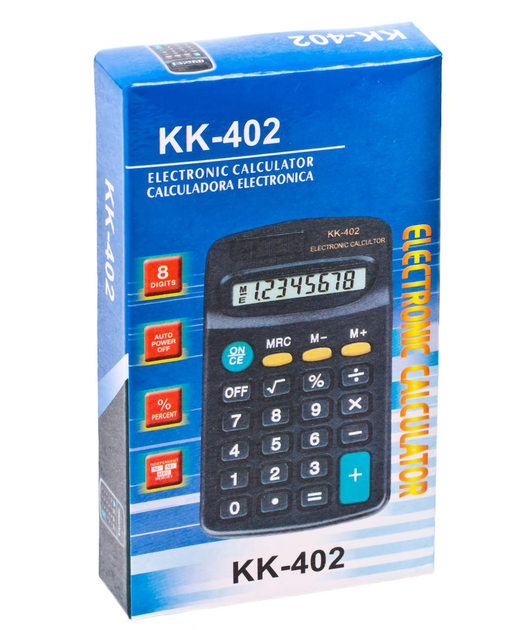 Калькулятор Joinus кишеньковий 8 розрядів KK-402. Фото 3