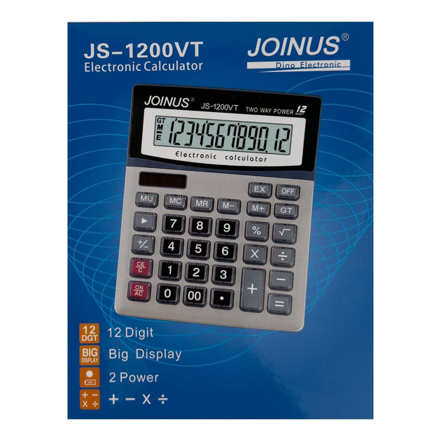 Калькулятор Joinus 12 розрядів JS-1200VT. Фото 3