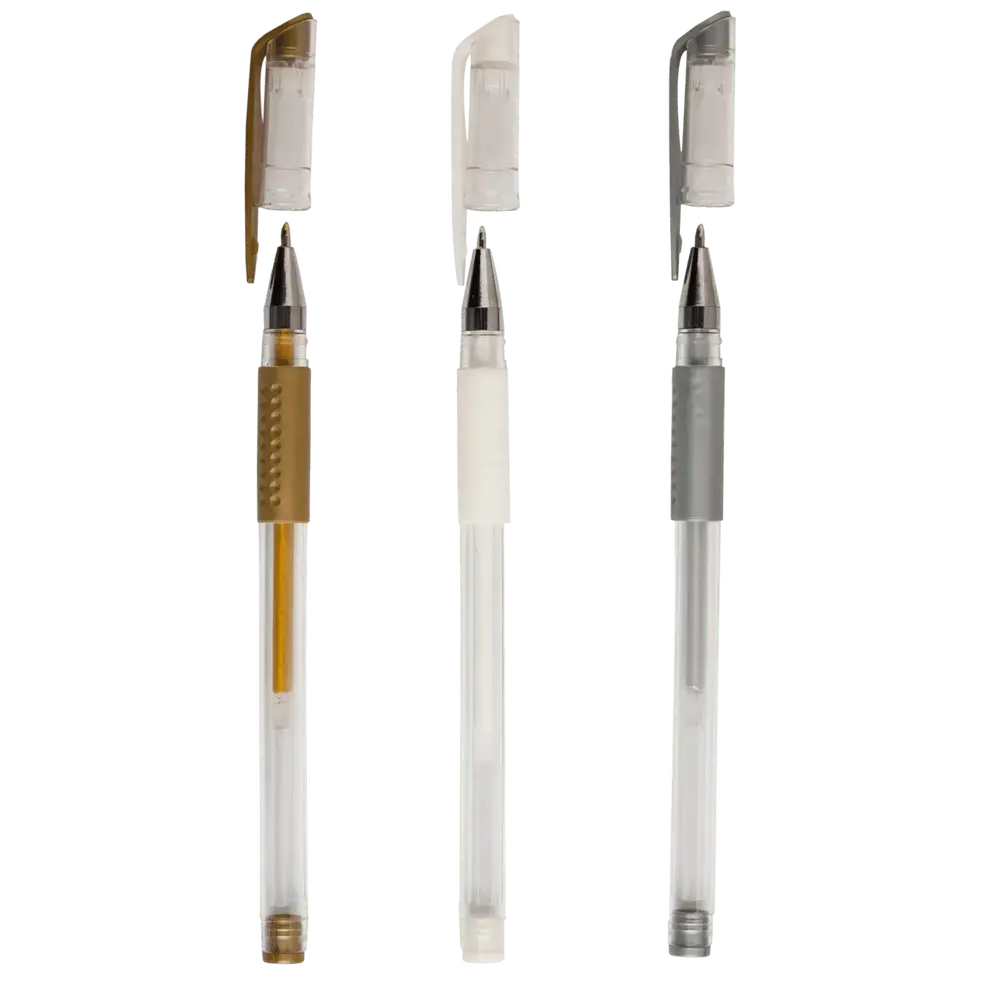 Набір з 3-х гелевих ручок ZiBi Black Paper ART Line ZB.2209-99. Фото 3