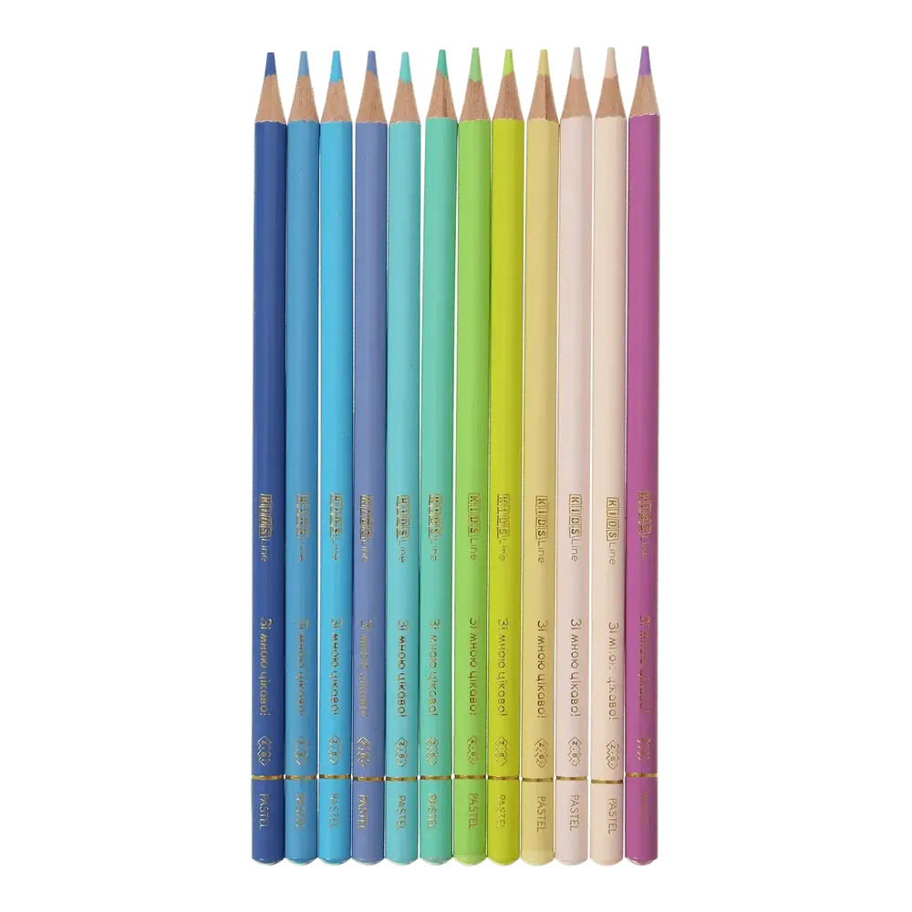 Олівці кольорові ZiBi KIDS Line Pastel 12 кольорів	 ZB.2470. Фото 2