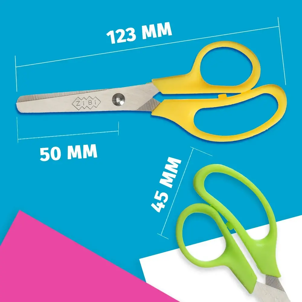 Ножиці дитячі ZiBi 123 мм асорті кольорів KIDS Line ZB.5000 (24 шт). Фото 4