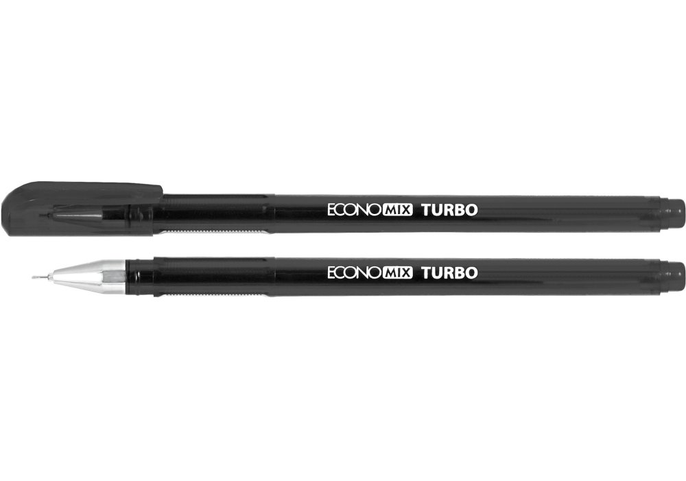 Ручка Economix E11911-01 гелева Turbo чорна