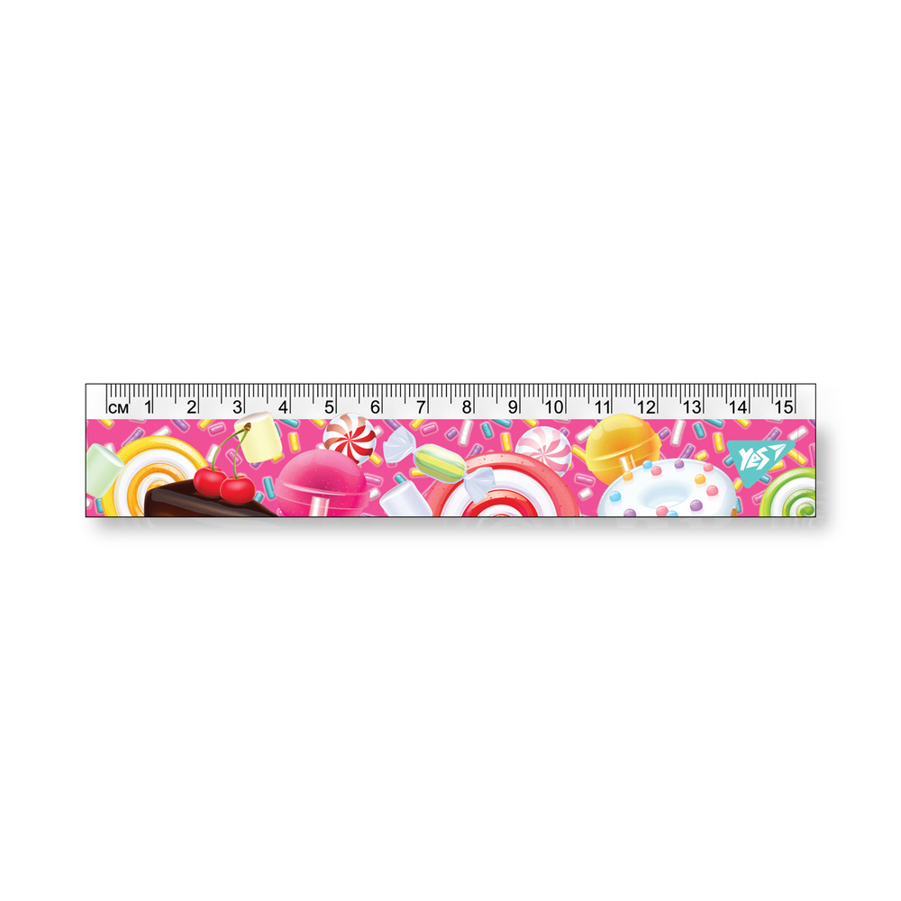 Лінійка Yes 15см Sweet Cream 370606