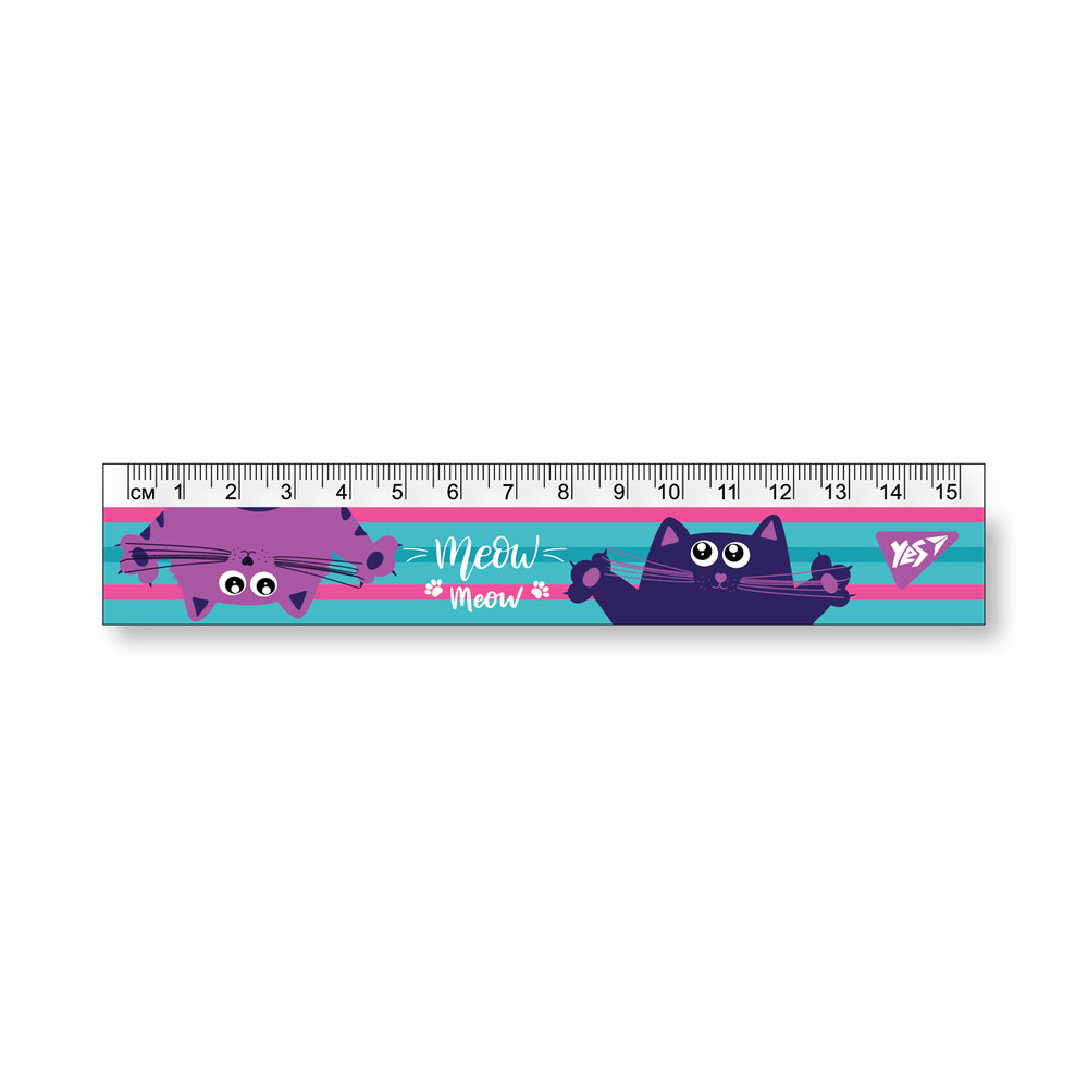 Лінійка Yes 15 см Kittycon 370594