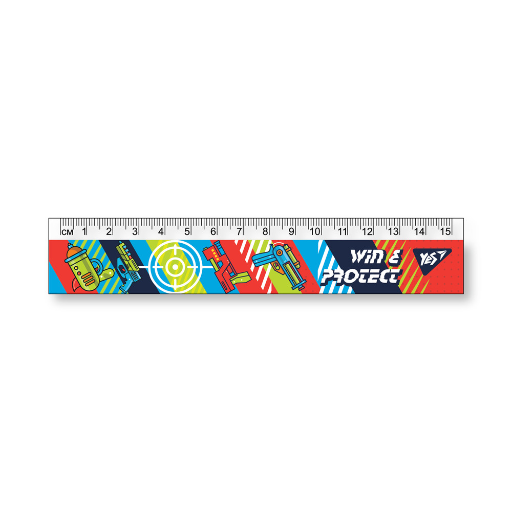 Лінійка Yes 15 см Blaster 370598