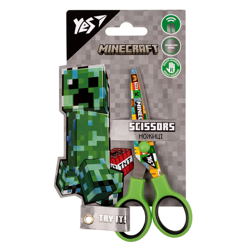 Ножиці Yes Minecraft 13 см з принтом на лезі 480414