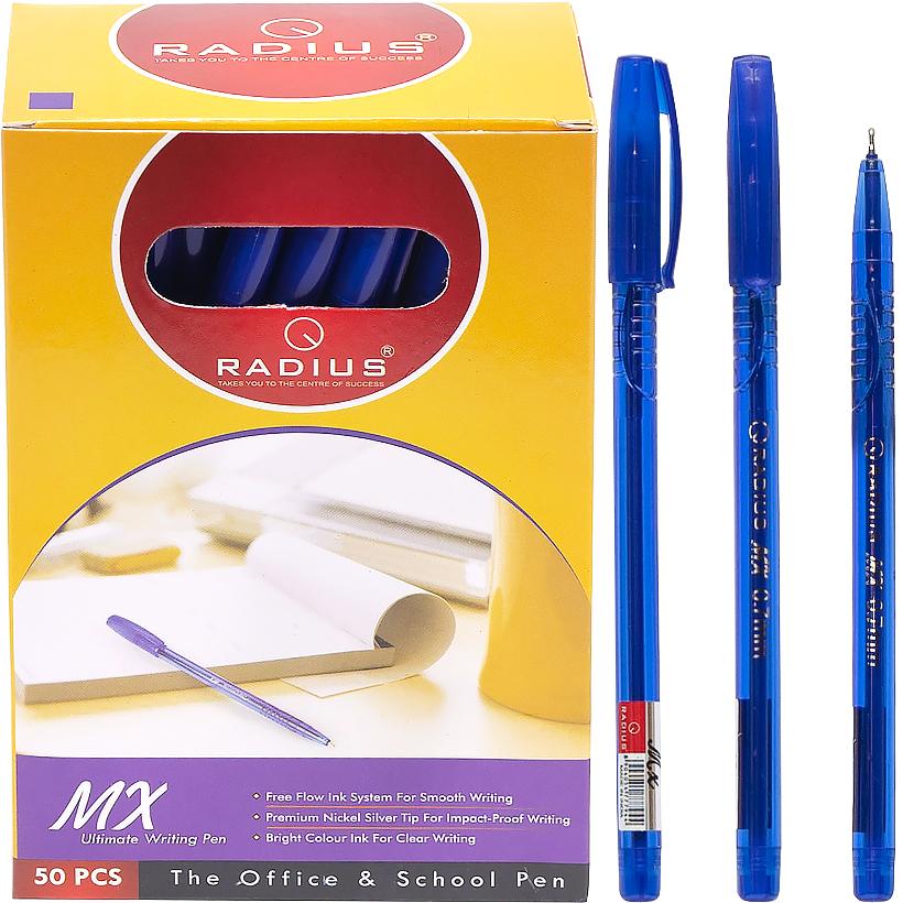 Ручка масляна Radius MX синя (50 шт)