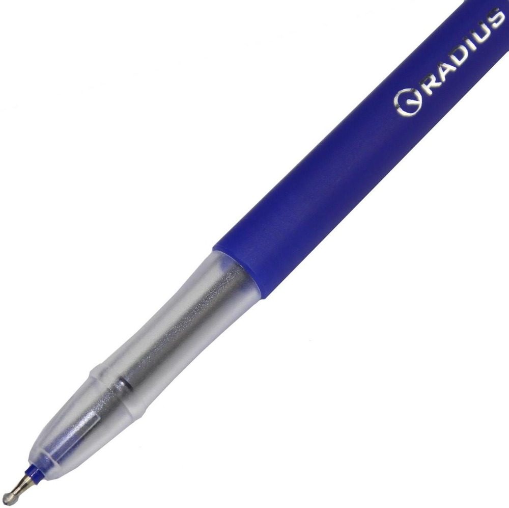 Ручка масляна Radius Face Pen синій (50 шт). Фото 4