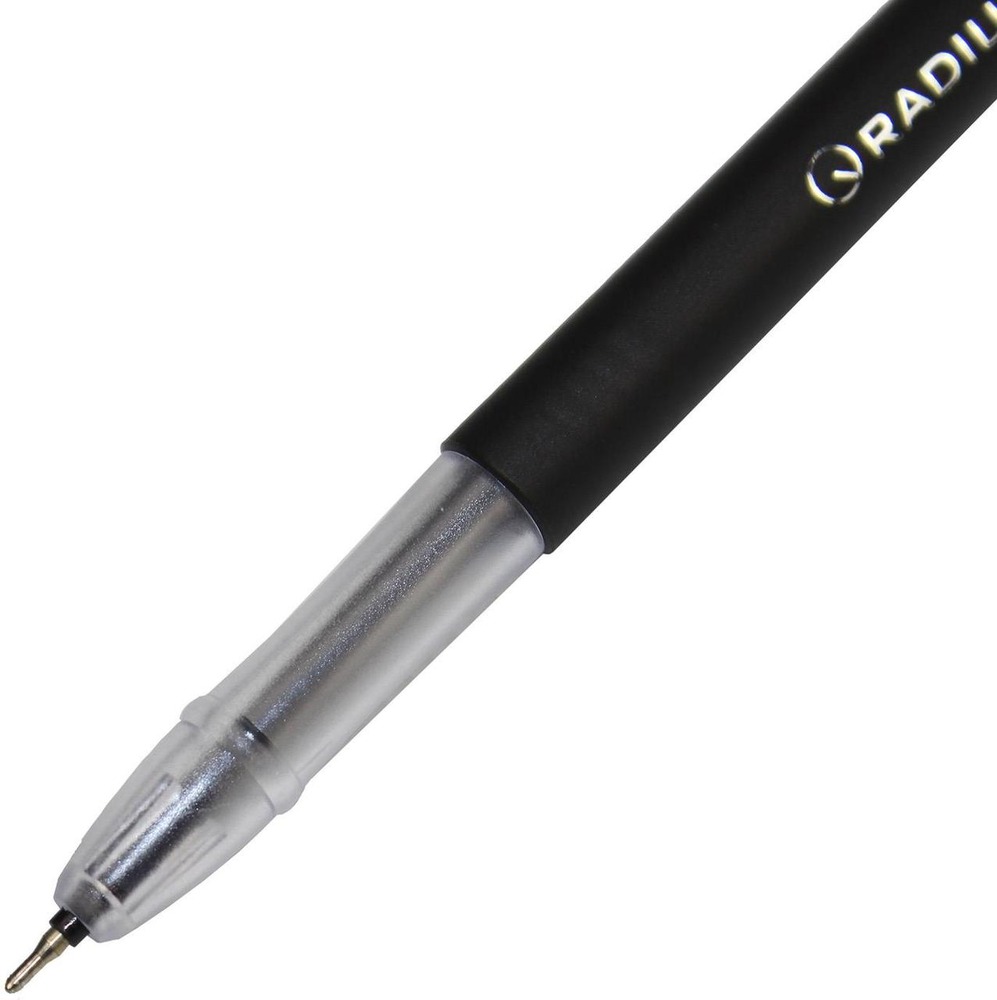 Ручка масляна Radius Face Pen чорний (50 шт). Фото 4