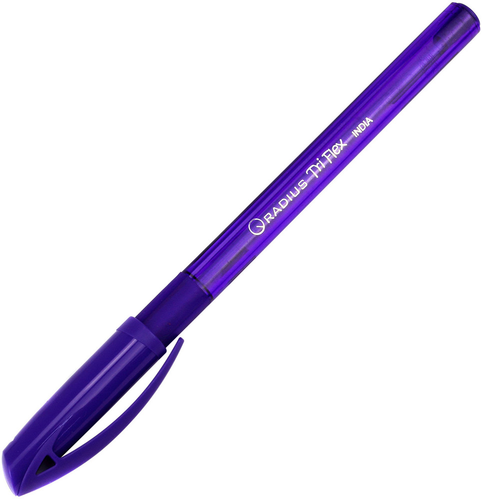Ручка масляна Radius Tri Flex фіолетова (50 шт)