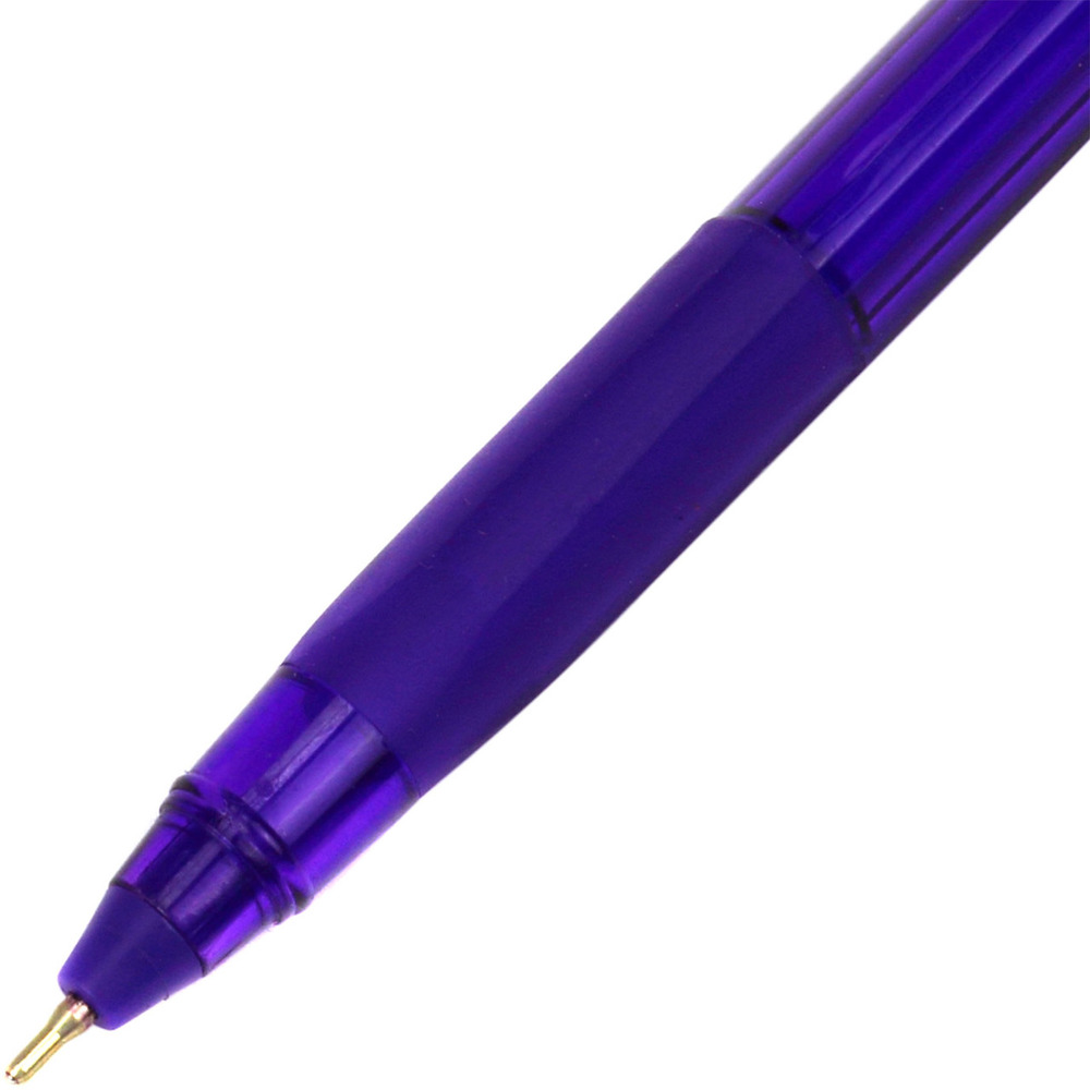 Ручка масляна Radius Tri Flex фіолетова (50 шт). Фото 3