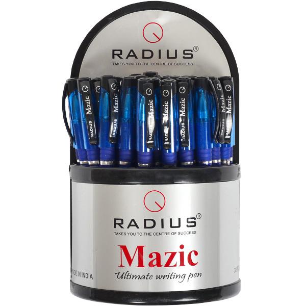 Ручка масляна Radius Mazic в банці синя (30 шт)