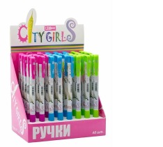 Ручка Leo кулькова City Girls (40 шт) 411304 
