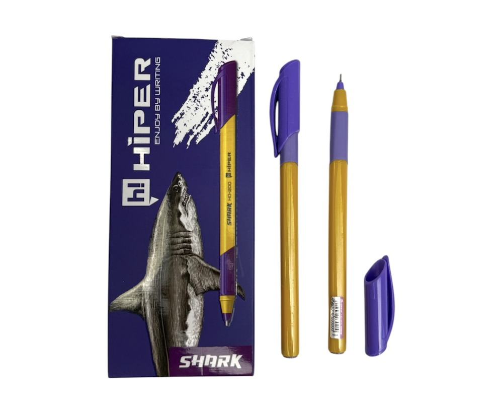 Ручка Hiper масляна SHARK фіолетова HO-200