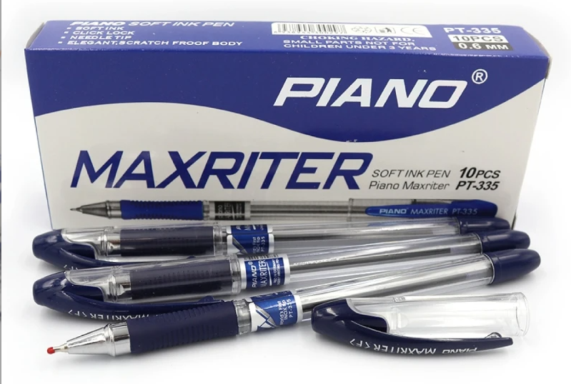 Ручка масляна PIANO Maxriter РТ-335 синя (10 шт)