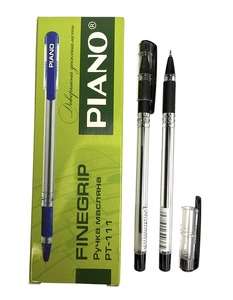 Ручка масляна PIANO Finegrip РТ-111 чорна (10 шт)