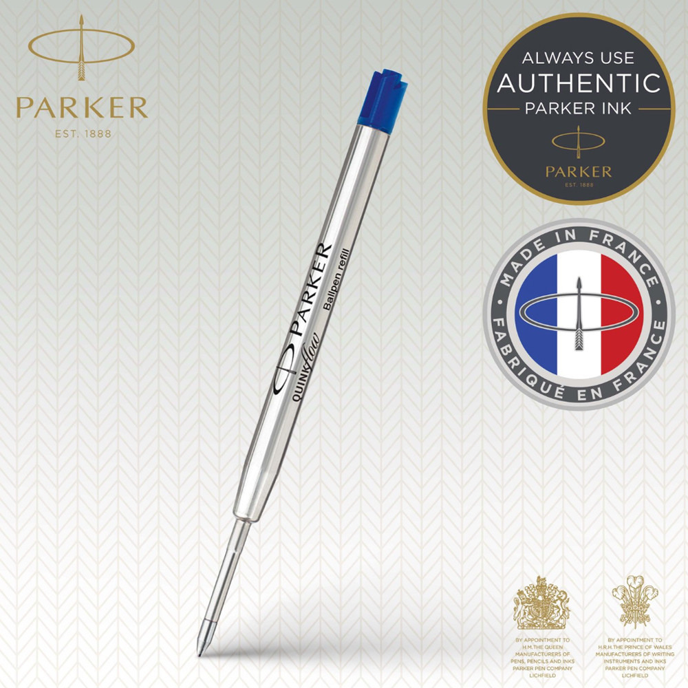 Стрижень Parker QuinkFlow кульковий синій M блістер 10 232BLU. Фото 2
