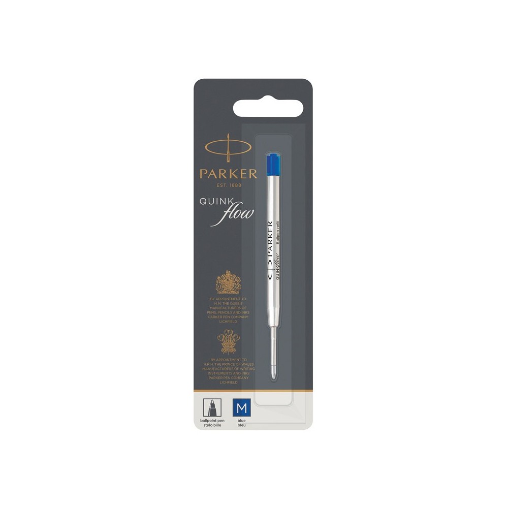 Стрижень Parker QuinkFlow кульковий синій M блістер 10 232BLU