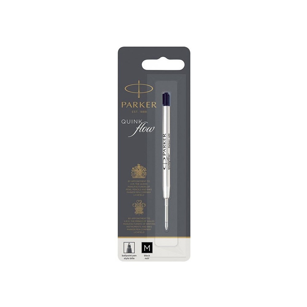 Стрижень Parker QuinkFlow кульковий чорний M блістер 10 232BK