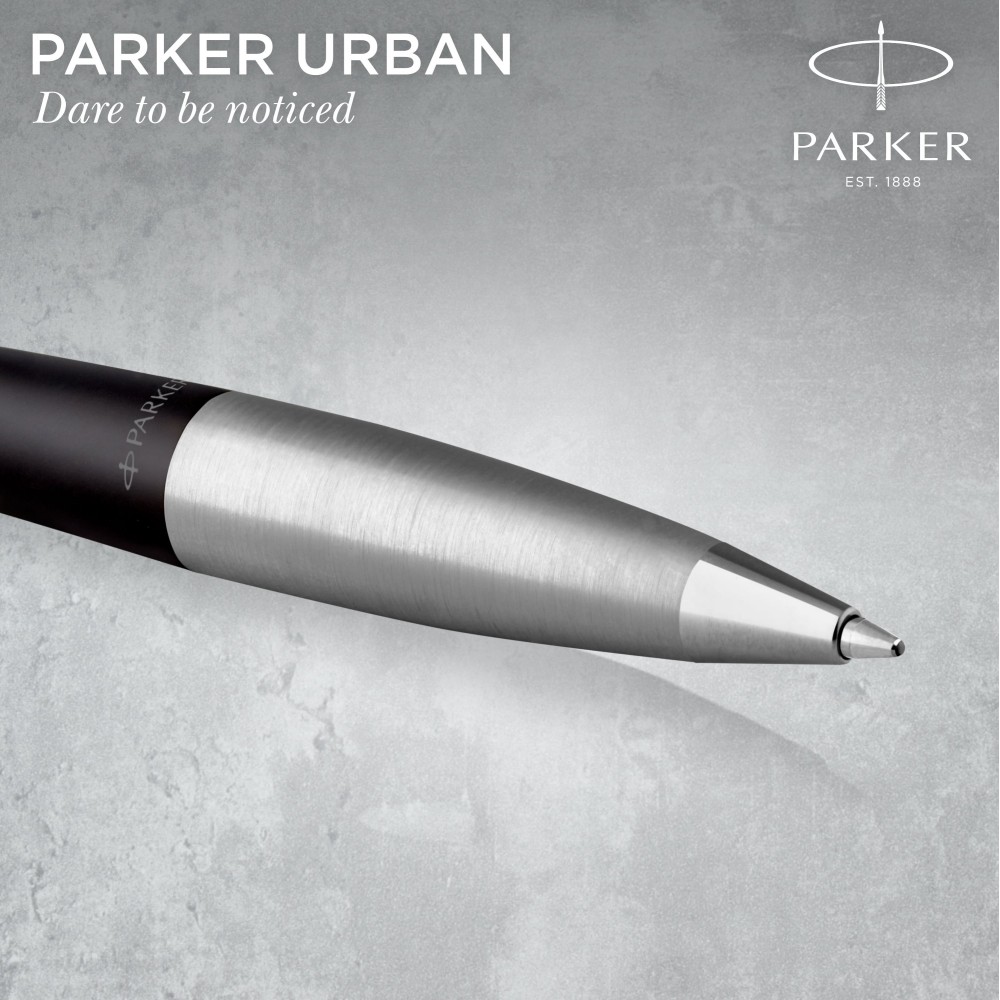 Ручка Parker URBAN Muted Black CT BP кулькова 30 135. Фото 4