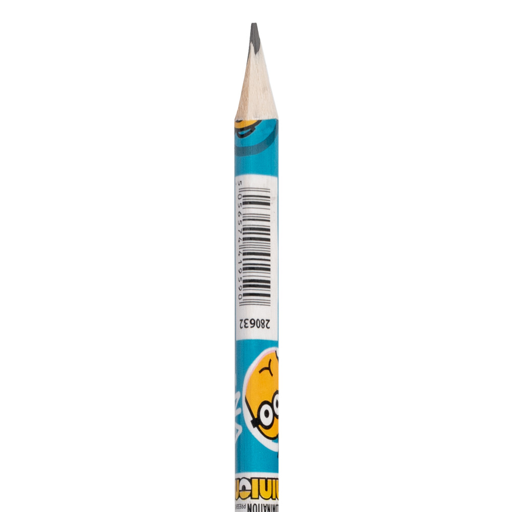 Олівець чорнографітний YES Minions трикутний з гумкою 280632. Фото 3