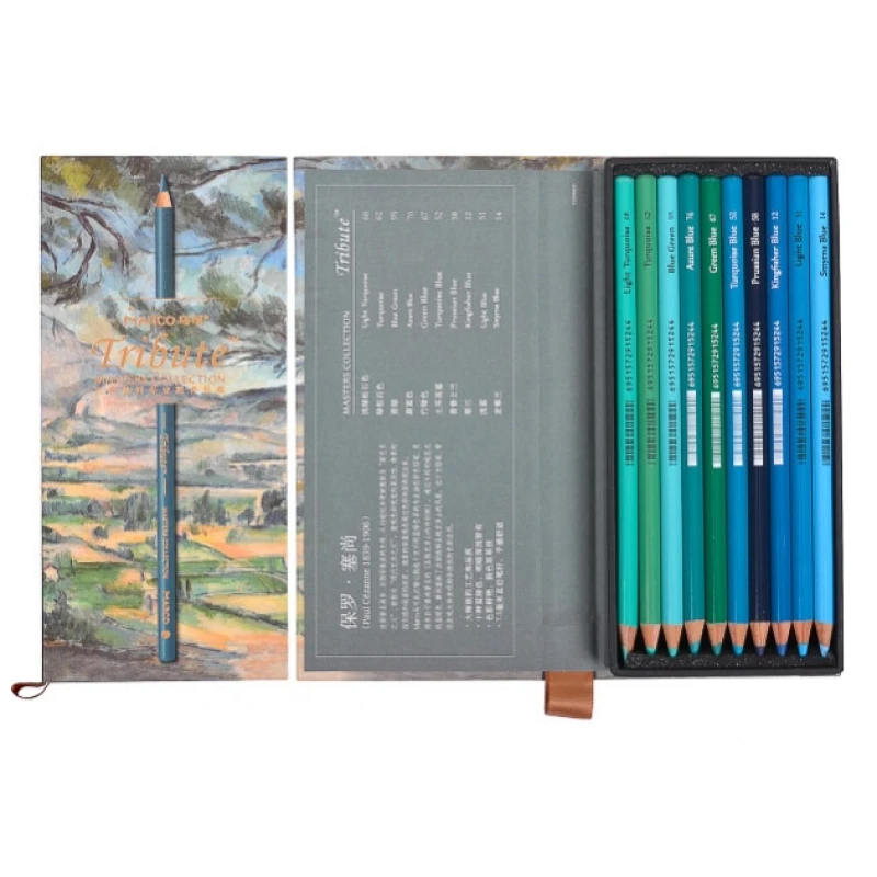 Набір кольорових олівців Marco Tribute Masters Collection 80 кольорів 3300-80. Фото 10